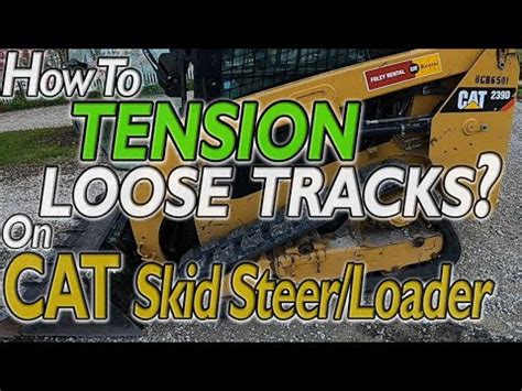 skid steer track adjustment|bobcat skid steer track tension.